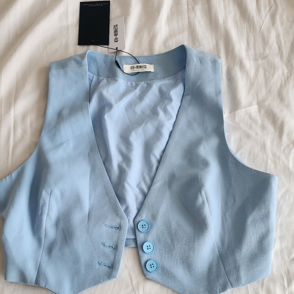 NWT cropped waistcoat from 4th Reckless